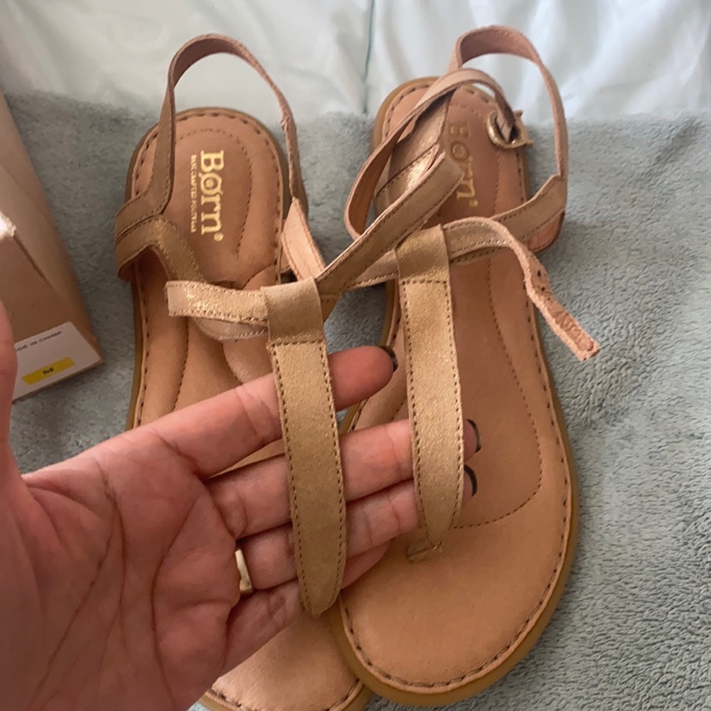 Gold Born Sandals - style Aqualina